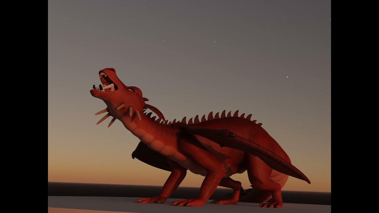 Dragon vore animation