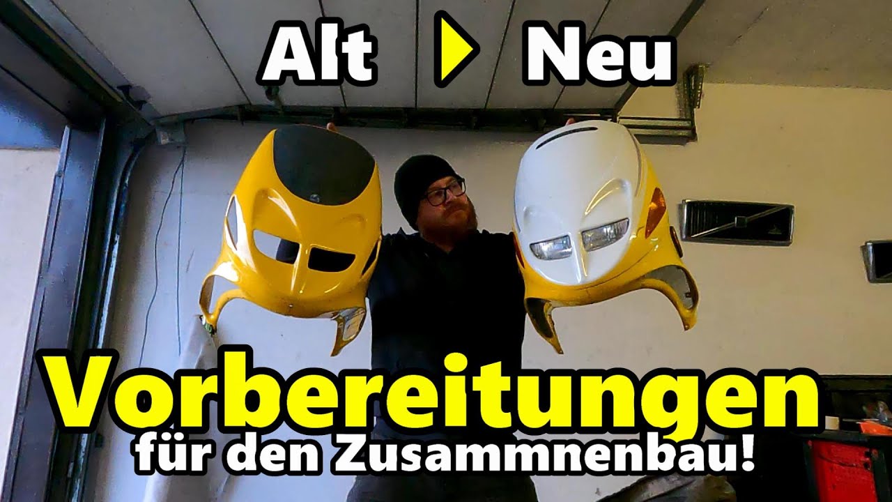 Rahmen reinigen - Verkleidungen reparieren - Elektrik einbauen - Vorbereitungen fürs Zusammenbauen!
