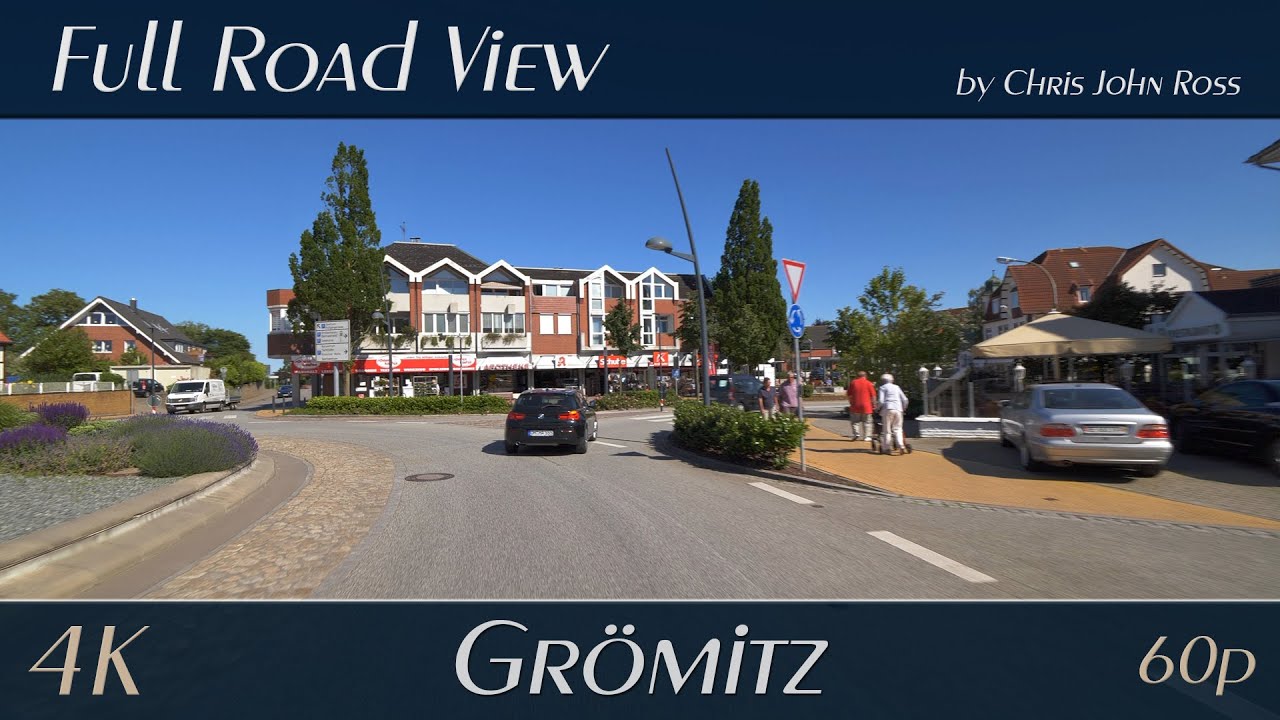 Grömitz, Germany: Neustädter Straße, Am Markt, Theodor-Klinkforth-Straße, Brookgang, Mittelweg - 4K