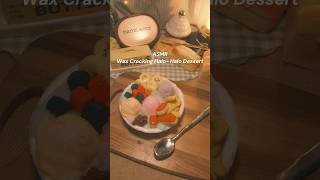 asmr wax cracking filipino dessert “halo-halo” 🇵🇭🍨  #claycracking #asmrsounds #asmr #satisfying