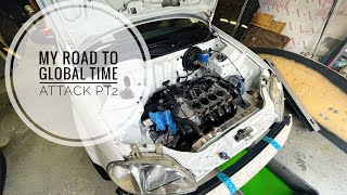 My road to Global Time Attack PT2 the B18C / (PR3-3) head is ready to be assembled and installed
