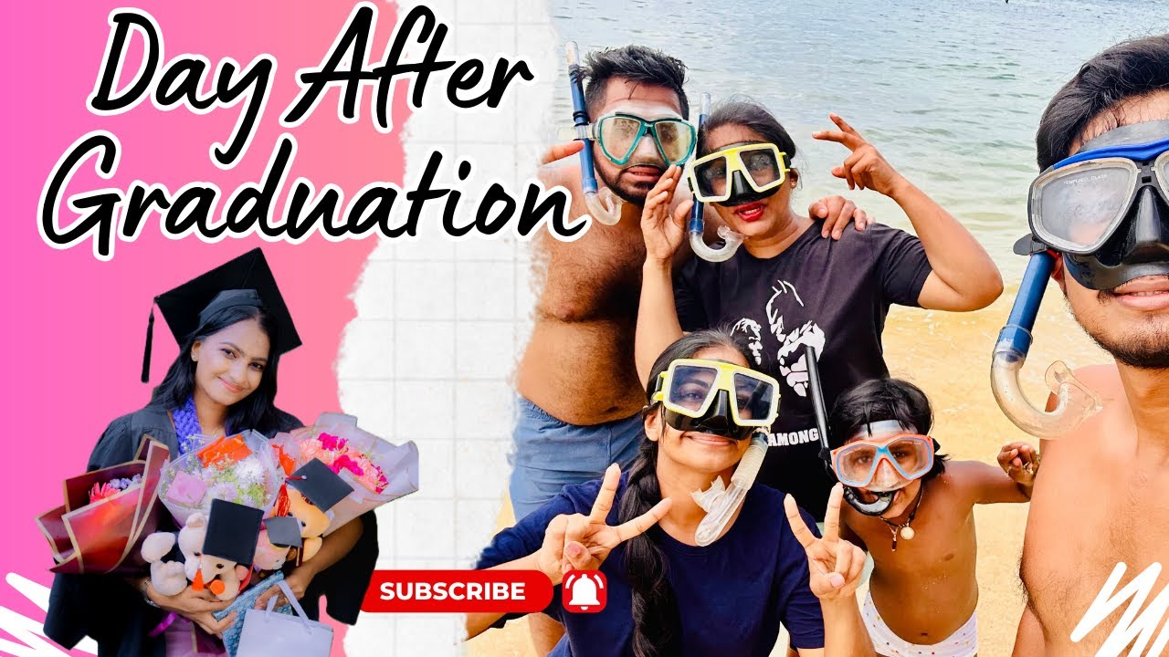 GRADUATION එකෙන් පස්සේ දවස😍🤿🐢 | What we did in the day after our GRADUATION 🤿🐢#trending #viral #fly