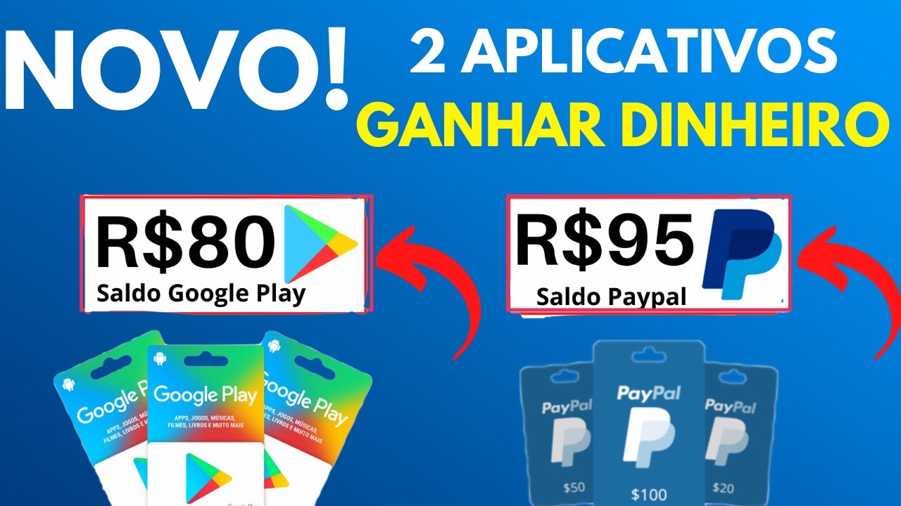 TOP APLICATIVOS GANHAR GIFT CARD da GOOGLE PLAY STORE e PAYPAL - YouTube