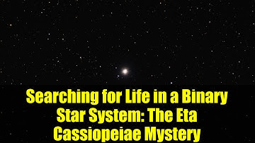 Searching for Life in a Binary Star System: The Eta Cassiopeiae Mystery