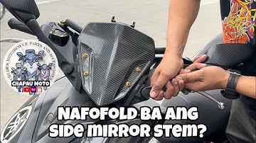 Nafofold ba ang r25 side mirror stem ? |Panoorin mo ito! | R25 Side mirror bracket | Chapau moto