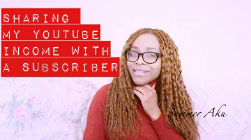 Announcing The Name Of The Subscriber I'm Sharing My Youtube Income With