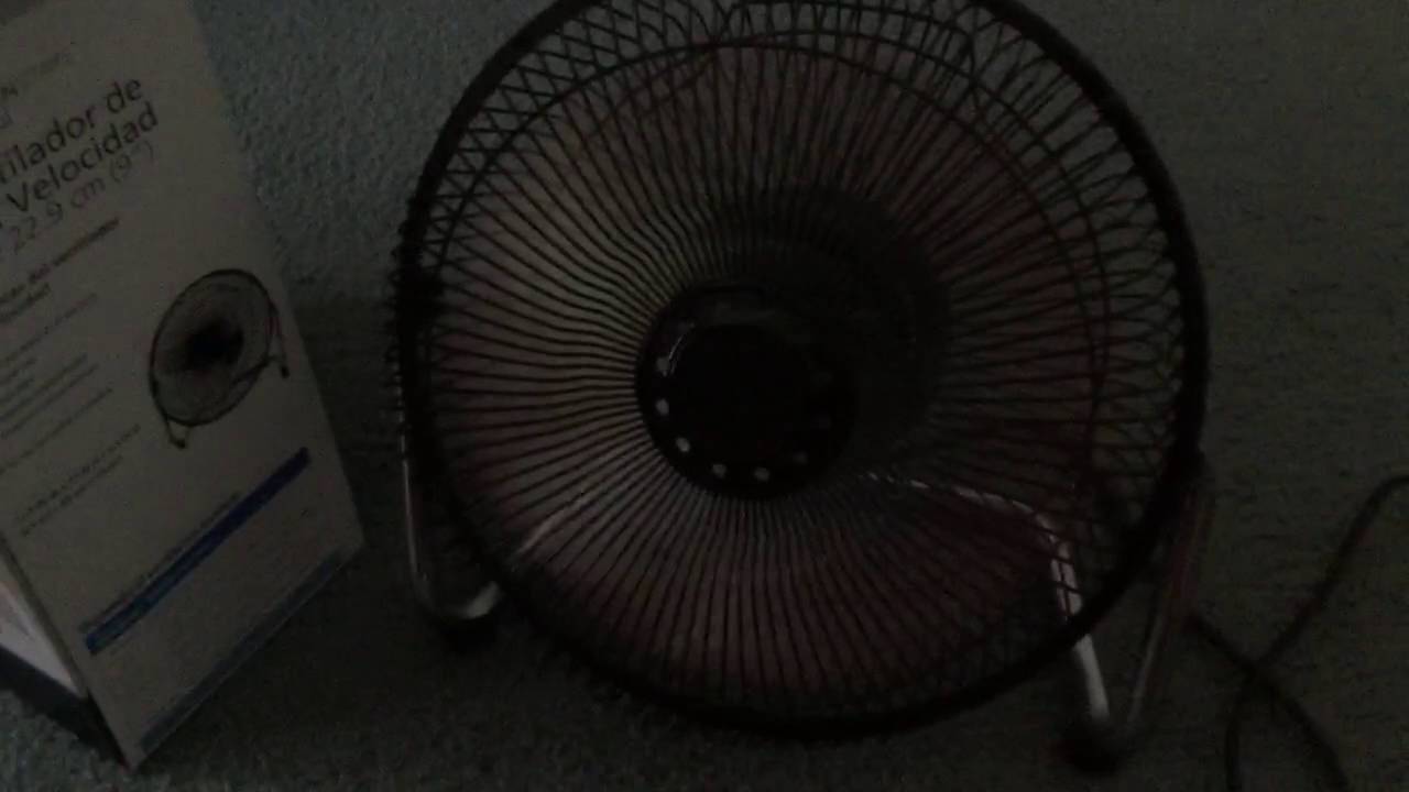 Mainstays 9" HV Fan Unbox and Operation YouTube