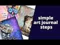 art journaling 101 - recipe for any style |  3 PAGES !!!