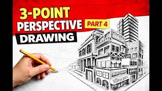 LIVE 3 Point Perspective Drawing | Fine Art Diploma Student Kushal Kumar | Advanced Sketch part-4