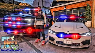 Playing GTA 5 As A POLICE OFFICER Gang Unit Patrol||  GTA 5 Lspdfr Mod|  4K