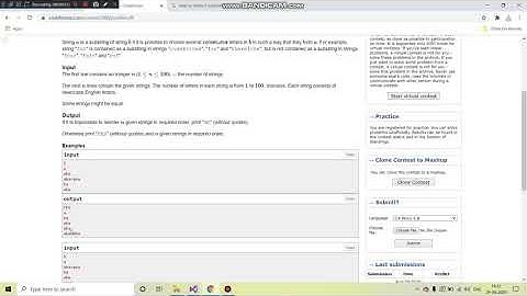 Substring Sort Codeforces