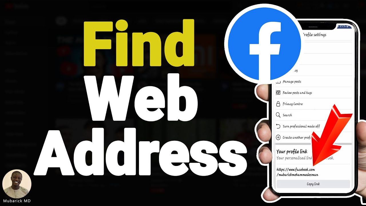 2. Phương pháp tìm địa chỉ web của trang Facebook