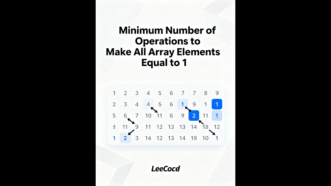 Leetcode Daily Challange - Minimum Number of Operations to Make All ...