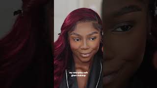 Soft Glam Makeup Tutorial❤‍—  #makeuptutorial #makeuproutine #softglammakeup #blackgirlmakeup