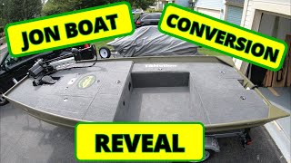 ULTIMATE Jon Boat REVEAL and WALKTHROUGH {Jon Boat To Bass Boat Conversion} Lowe 1448