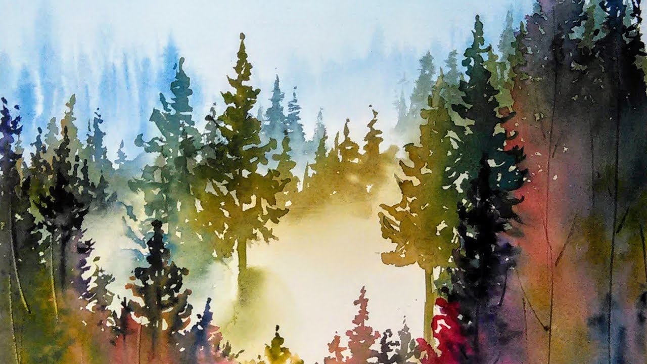 LIVE: Misty Mountains-Trees in the Fog 12:30pm ET my crafting channel shop