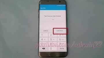 Samsung Galaxy S7 Edge : How to Change Screen Lock Type as PIN (Android Marshmallow)