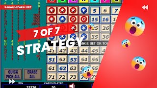 7 Of 7 Strategy. Multi Card Keno