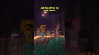 Minecraft pero CONTIGO es otra cosa #minecraft #shorts