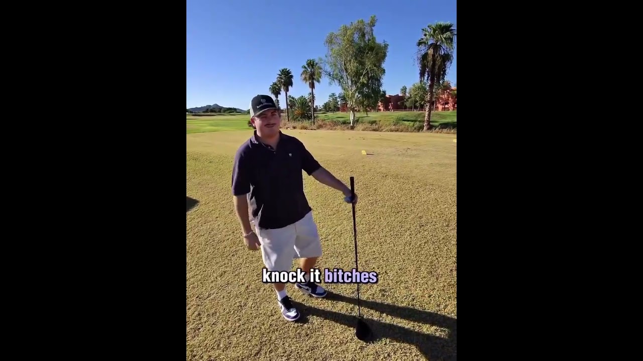 Extrovert golfs #freewill #funny #public
