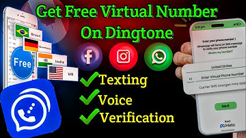 How To Get Free Number On Dingtone | Free  Virtual Number  For WhatsApp  Verification