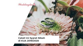 Catat! Ini Syarat Nikah di KUA 2019/2020