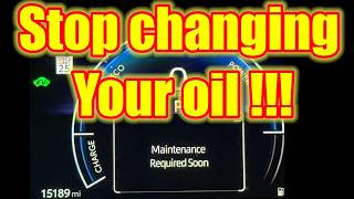 Stop changing oil by mileage alone! Use this instead