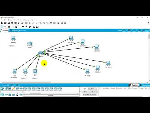 Cara Setting Jaringan Berbeda Network pada Gedung 4 lantai dengan VLAN di Cisco Packet Tracer