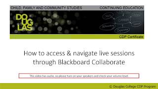 How to navigate a Blackboard Collaborate Live session