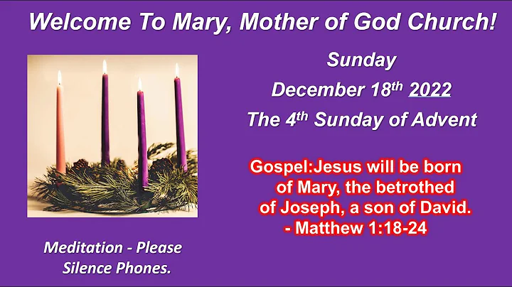 12-17 Sat pm 5:00 - 4th Sunday of Advent