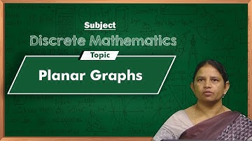 LEC52| Discrete Mathematics | Planar Graphs by Dr. K. Pushpa Rani