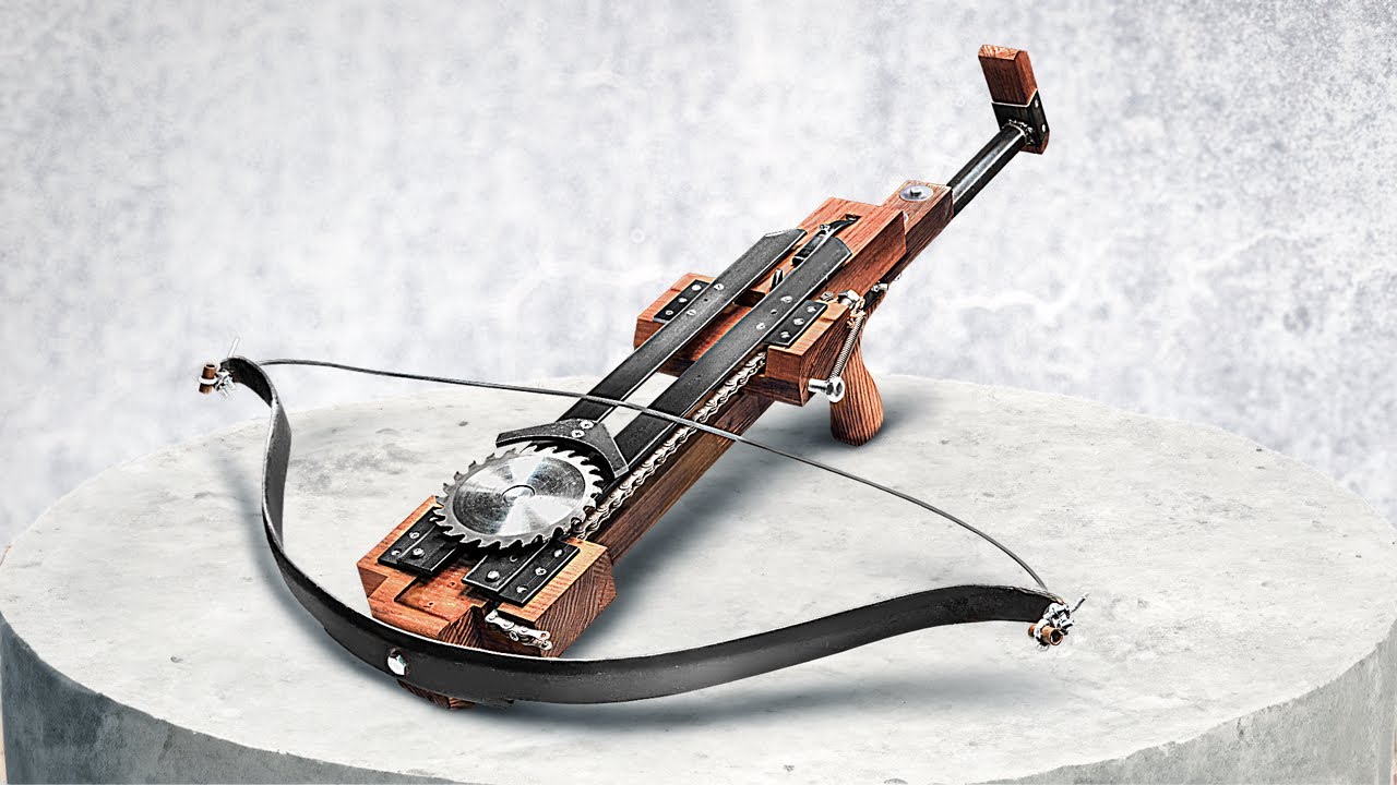 Crossbow | DIY Slingshot from wood and steel