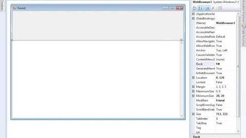 How To Make A Webbrowser In Visual Basic 2008