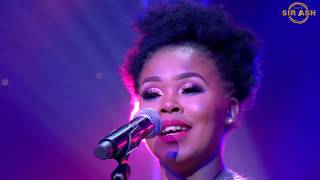 ZAHARA performing  'Umthwalo' live on stage at EMPERORS PALACE