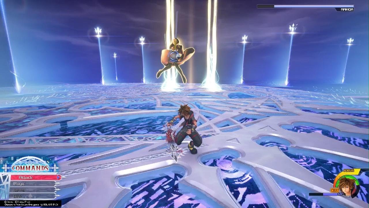 Kingdom Hearts III Data Xion Counter Kick Torture (No Damage, All Pro Codes, Critical Mode)