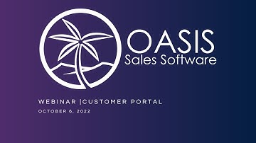 October 6, 2022 Webinar | Customer Portal