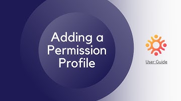 Adding A Permission Profile