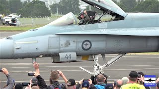 Awesome \& last ever airshow display of RAAF F\/A-18 classic Hornet @ Wings over Illawarra