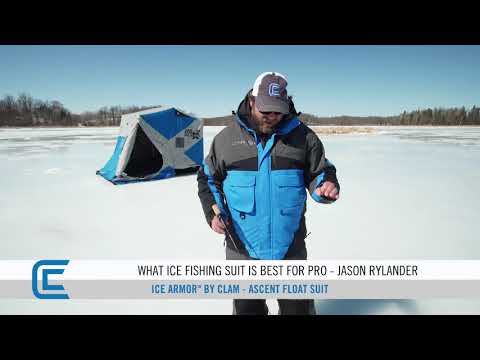 My Favorite Ice Armor by Clam suit - Ascent Float Suit with Jason