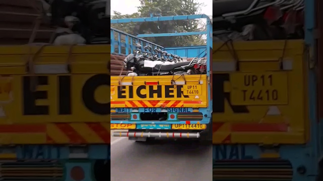 fully loaded truck with splendor plus bike 🥰 🥵 