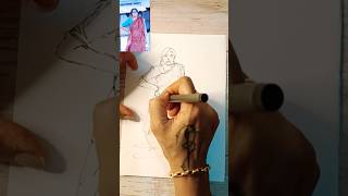 rapid sketch118 #oddlysatisfying #rapid #artistic #viralshorts #trending #onelinedrawing#drawing