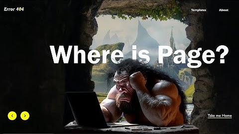 Make a Error 404 Page using HTML and CSS | Page not Found Page | WL - 02