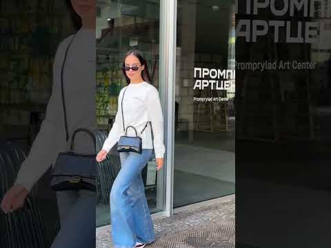 Лонгслів Long Sleeve Tee in High Twist Jersey White, видео 2