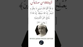 الآية (81)من سورة يونس//القارئ الشيخ مصطفى إسماعيل رحمه الله.