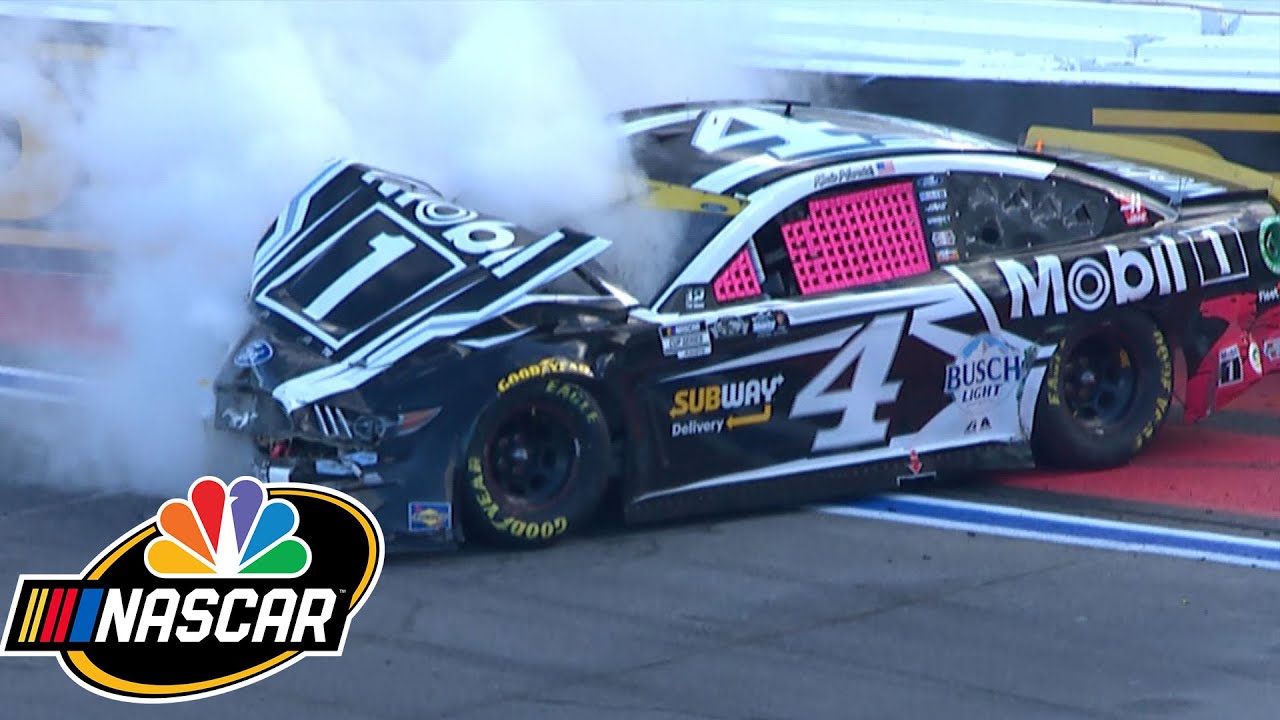 Kevin Harvick wrecks late at Charlotte Roval, fails to qualify for Round of 8 | Motorsports on NBC