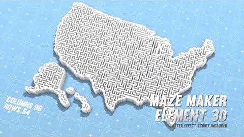 Maze Maker Element 3D After Effects Template