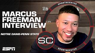 Marcus Freeman on Notre Dames win vs. UGA, Riley Leonards success & Penn State game | SportsCenter