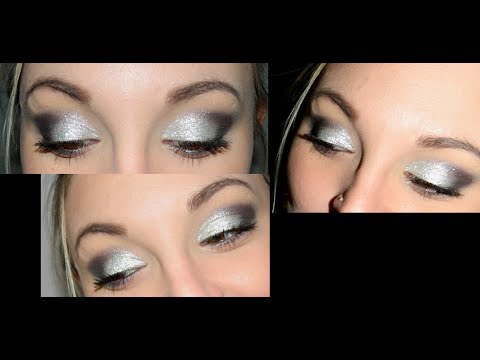 Maquillage de Fête : Blanc Argenté Violine 