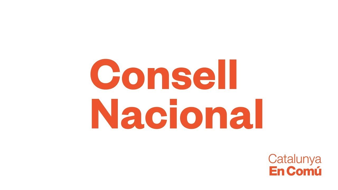 Consell Nacional. 7 d'OCtubre 2023. Catalunya en Comú.