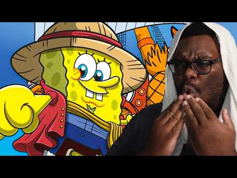 King Of Lightning Reacts to NEW ONE PIECE X SPONGEBOB COLLAB